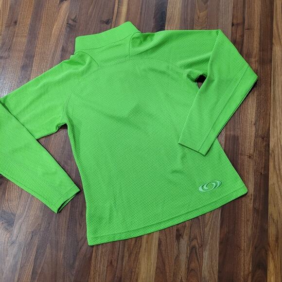 Salomon active 1/4 zip mock neck long sleeve pullover - Picture 2 of 6